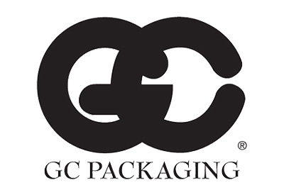 GC Packaging logo black and white