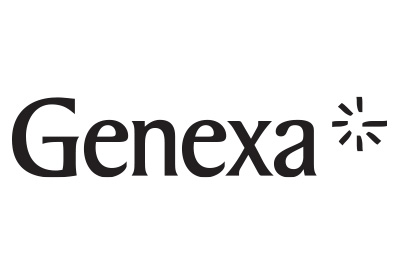 Genexa logo black and white