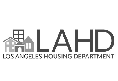 LA Housing Images logo black and white