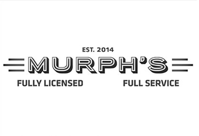 murphs logo black and white