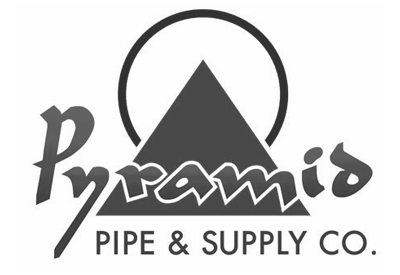 Pyramid pipe logo black and white