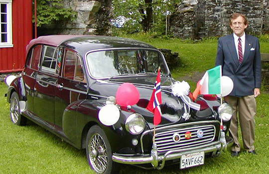 Olaf Engvig's Morris Minor named austin powers