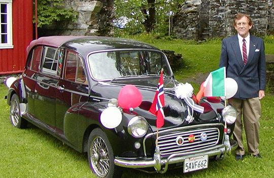 Olaf Engvig's Morris Minor named Austin Powers
